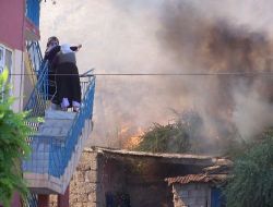 Boş Alanda Çıkan Yangın Korkuttu