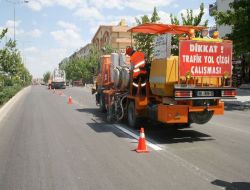 Başkent Yollarında Asfaltlama Ve Çizgi Seferberliği Başladı