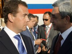 Medvedev Ve Sarkisyan'ın Korumaları Arasında Tartışma