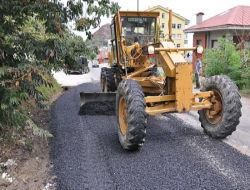 Giresun'da Yol Yapım Çalışmaları Sürüyor