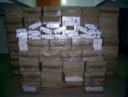 203 Paket Gümrük Kaçağı Sigara Yakalandı