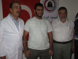 İsrail Bombasıyla Bacakları Kopan Gazzelinin Protezleri Eskişehir'de Takıldı