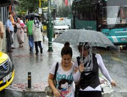 Bursa'da Vatandaşlar Yağmura Hazırlıksız Yakalandı