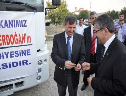 Başbakan'ın Hediye Ettiği Çöp Toplama Aracı Zile'ye Geldi!