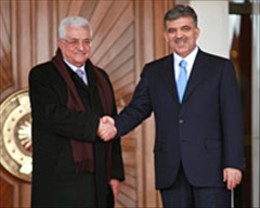 Filistin Devlet Başkanı Abbas Çankaya'da.