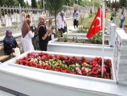 Ağzında Emzikle Şehit Babasını Ziyarete Gelen Kız Çocuğu Duygulandırdı