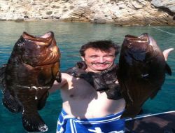 Tüzmen'den Yunan Adalarında Balık Şov