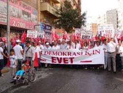 Denizli'de Sivil Toplum Kuruluşları 'demokrasi Yürüyüşü' Düzenledi