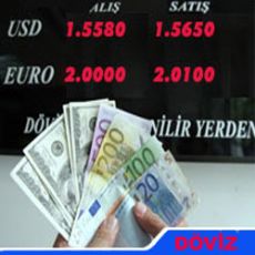 Serbest piyasada döviz fiyatları..