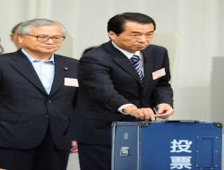 Japonya Başbakanı Naoto Kan, Parti Başkanlığına Yeniden Seçildi