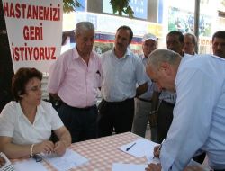 Zonguldak'ta Devlet Hastanelerinin Birleştirilmesine Karşı İmza Kampanyası