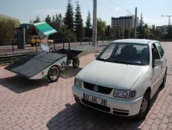 Selçuk Üniversitesi'nin Güneş Enerjili Otomobili Umay Görücüye Çıktı