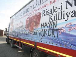 Bediüzzaman Tır'ına Sprey Boyalı Saldırı