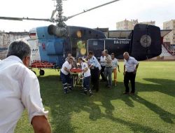 Ormanda Yaralanan İşçi Helikopterle Hastaneye Yetiştirildi