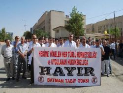 Batman Tabipler Odası, Gözaltılara Tepki Gösterdi