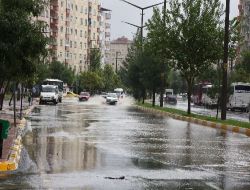 Diyarbakır'da Şiddetli Yağmurun Ardından Dolu Etkili Oldu!