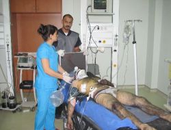 Patlamada Ağır Yaralanan İşçi Araştırma Hastanesi'nde Yoğun Bakıma Alındı!