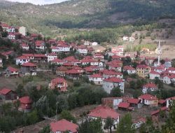 Yeşilce Beldesindeki Evlerin Çatıları Turizm İçin Kırmızıya Boyandı