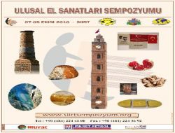 Ulusal El Sanatları Sempozyumu Siirt'te Başlıyor