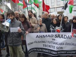 Filistinli Ahmat'a Özgürlük İçin Beyoğlu'nda Eylem