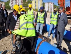 40 Yıllık Su Şebekesi Boruları Değiştiriliyor