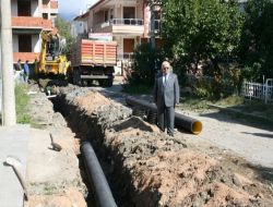 Akçay'da Yağmur Suyu Drenaj Şebekesi Çalışmalarına Başlandı