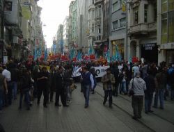 İşten Atılan Ups İşçileri Beyoğlu'nda Yürüdü