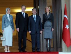 Alman Cumhurbaşkanı Wulff Çankaya Köşkü'nde..
