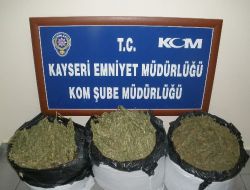 Kayseri Polisi 62 Kg Esrar Ele Geçirdi, 9 Kişiyi Gözaltına Aldı!