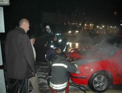 Seyir Halindeki Otomobilde Yangın