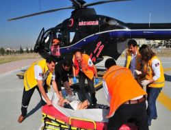 Kalp Krizi Geçiren Hasta Hava Ambulansıyla Hastaneye Kaldırıldı