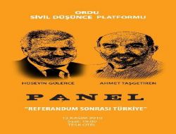 Gülerce Ve Taşgetiren Ordu'da 'referandum Sonrası Türkiye'yi Konuşacak