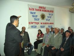 Konya Ereğli'de Çiftçi Kurs ve Seminerleri Başlıyor