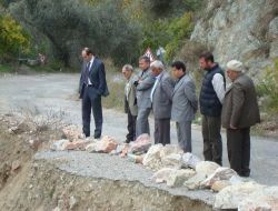 Avcılar Ve Arıtaş Köylerinde Çöken Yolun Yapımı Devam Ediyor