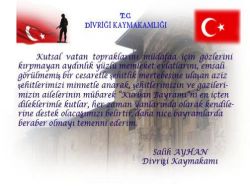 Divriği Kaymakamı Ayhan, Şehit Aileleri Ve Gazilerin Bayramını Kutladı!