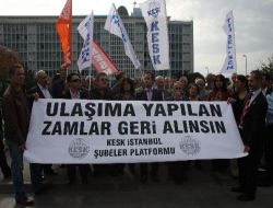 Kesk, Ulaşım Zamlarını Protesto Etti!