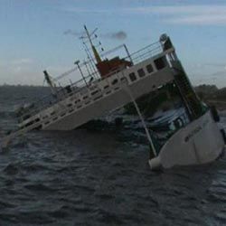 İstanbul'da Gemi  Battı