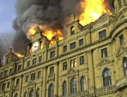 Gar Yangını Amatör Kameraya Böyle Yansıdı