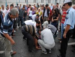Yaralı Yakını Polise Zor Anlar Yaşattı