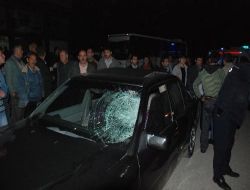 Zonguldak'ta Kaza Anı Güvelik Kamerasına Yansıdı