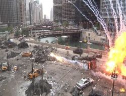 Transformers'in Yeni Filminin Setindeki Savaş Sahneleri Gerçeği Aratmadı