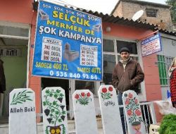 Mezar Taşında İndirim Kampanyası Yaptı