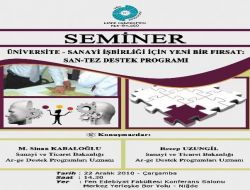 Akademisyen Ve Sanayiciler Seminerde Buluşacak