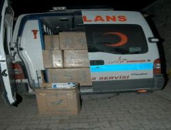 Ambulans İçinde 20 Bin Paket Kaçak Sigara Ele Geçirildi!