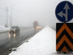 Bolu Dağı'nda Sis Ve Kar Etkili Oluyor!!