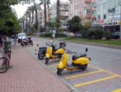 Alanya Belediyesi Motosiklet İçin Park Alanı Oluşturdu
