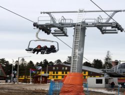 Ilgaz'da Kayak Keyfi Başladı