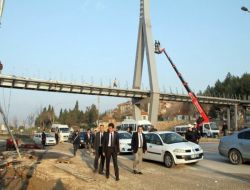 Denizli’nin Altıncı Yaya Üst Geçidi Tamamlanıyor