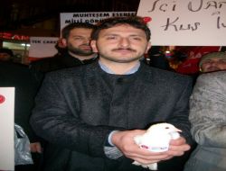 Saadet Partisi'nden Güvercinli Hükümet Protestosu