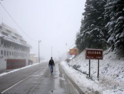 Uludağ'da Kar Kalınlığı 55 Santimetre